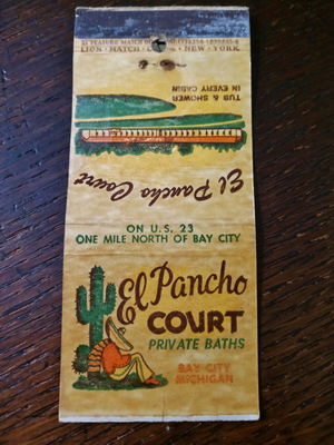 El Pancho Motel (Travel Inn) - Matchbook